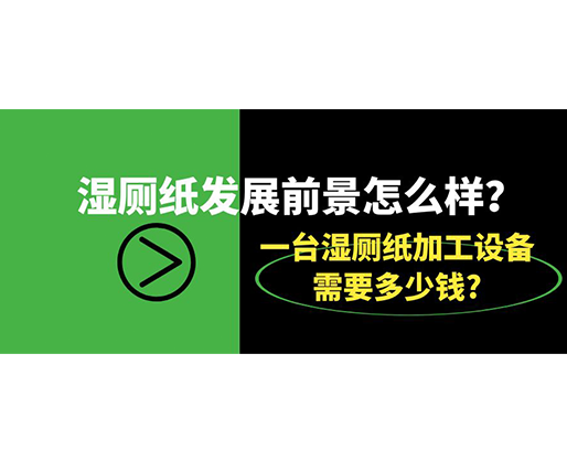 濕廁紙發(fā)展前景怎么樣？一臺(tái)濕廁紙加工設(shè)備需要多少錢(qián)?