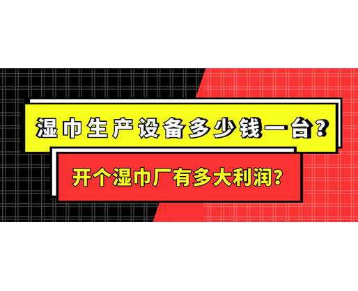 濕巾生產(chǎn)設(shè)備多少錢(qián)一臺(tái)？開(kāi)個(gè)濕巾廠有多大利潤(rùn)？